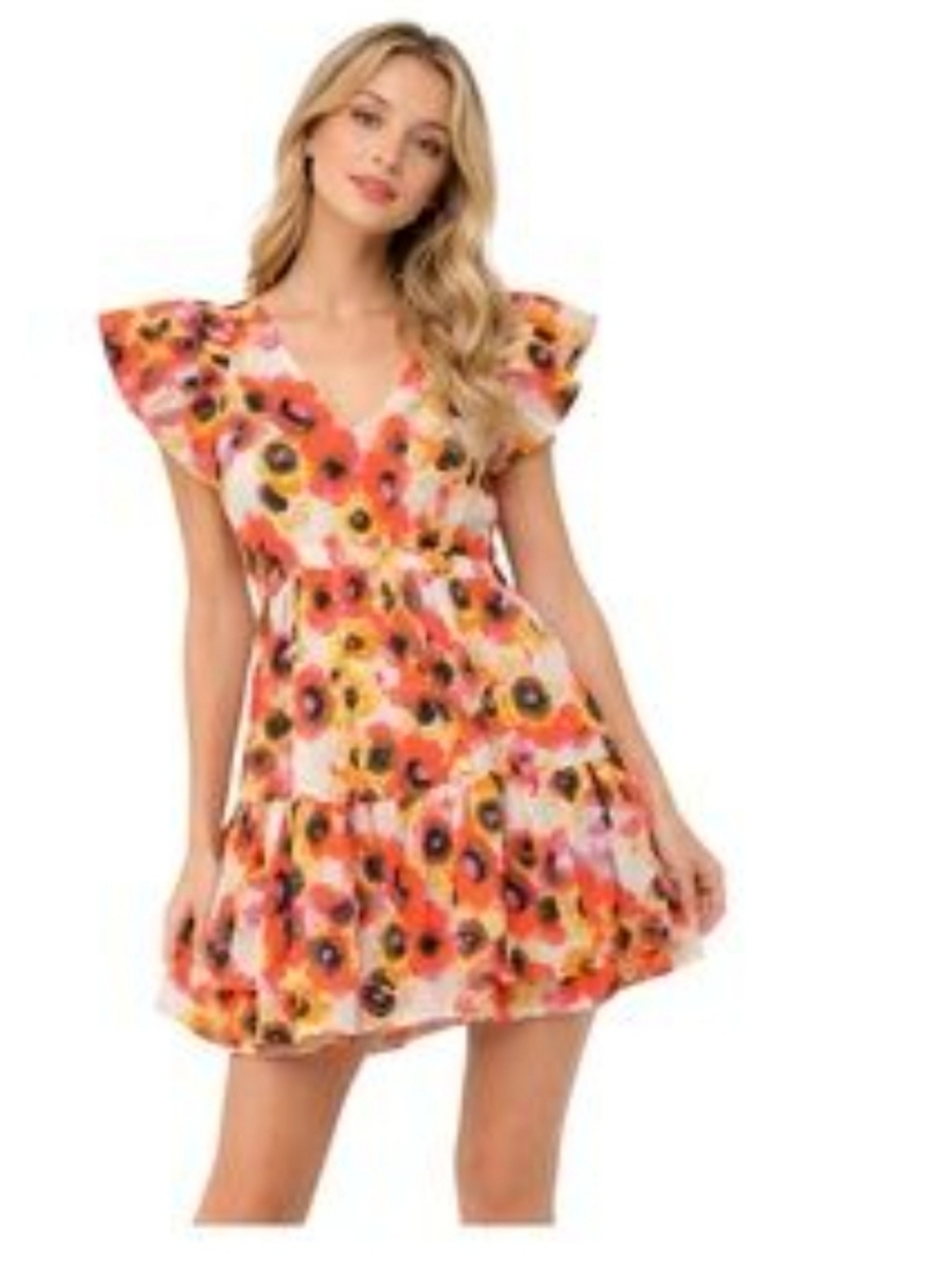 Girl Soul Floral Print Mini Dress XL